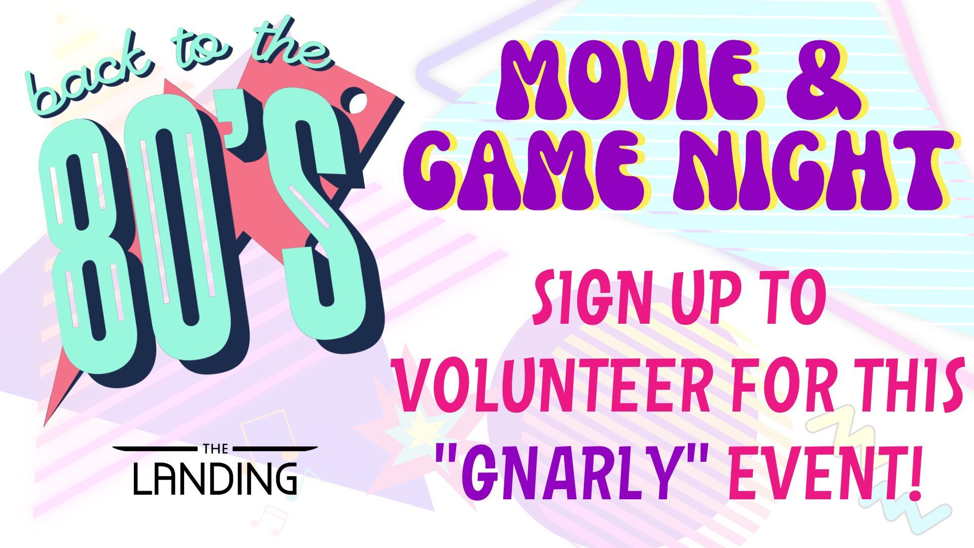 Featured image for ’80’s Movie & Game Night Volunteers