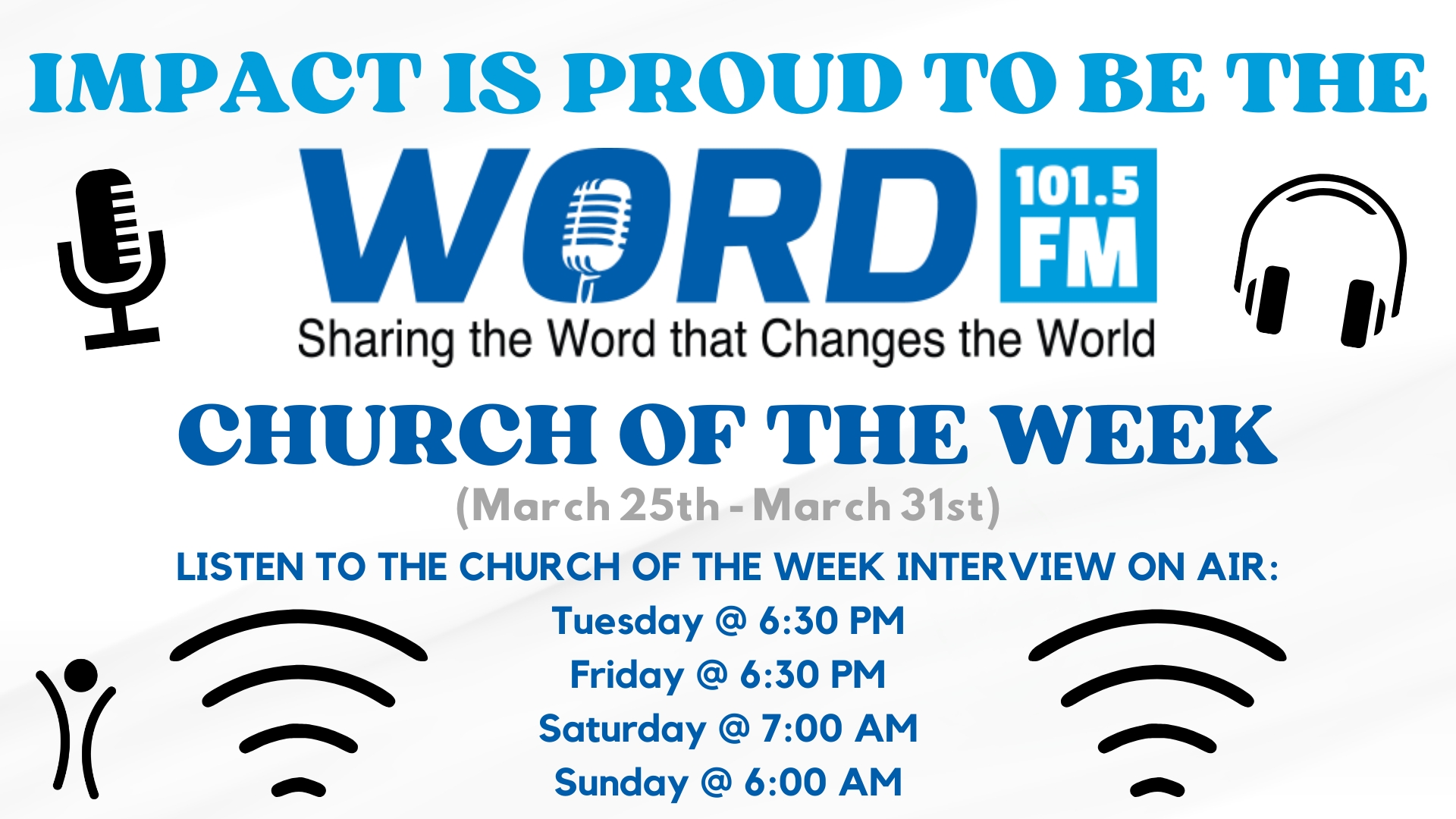 Featured image for WORD-FM Church of the Week