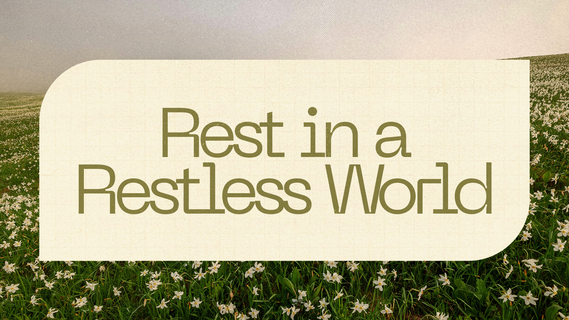 Sacred Rest: Rest in a Restless World